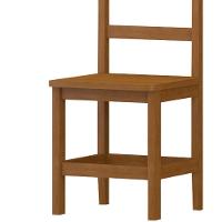 Kit Com 2 Cadeiras De Jantar Madeira Maciça Perola Mel Sem Estofado - 3