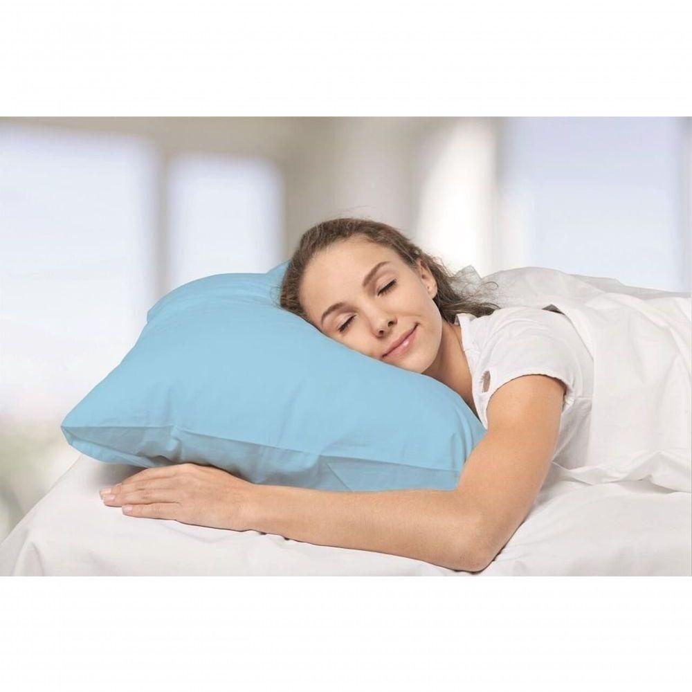 Kit 2 Capas Travesseiro 100% Polipropileno Impermeável 50x70cm - Azul - 6