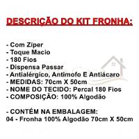 Kit 2 Capas Travesseiro 100% Polipropileno Impermeável 50x70cm - Azul - 5