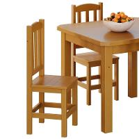 Kit 2 Cadeiras Em Madeira Maciça Diamante Mel Sem Estofado Mel - 3