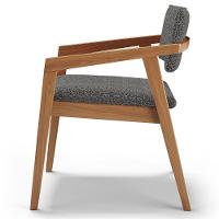 Kit 06 Cadeiras Para Sala De Jantar Estar Miving Giorgia L02 Linho Mescla Chumbo - Lyam Decor - 6