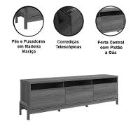 Rack Bancada Com Painel Para Tv De Até 75 Em Mdf Line Jequitiba - 5