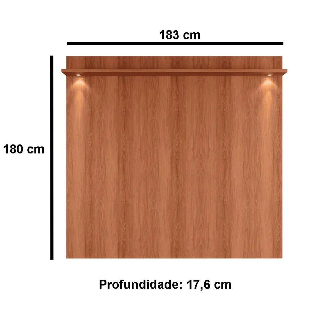 Rack Bancada Com Painel Para Tv De Até 75 Com Led Ariel Jequitiba-off White - 5