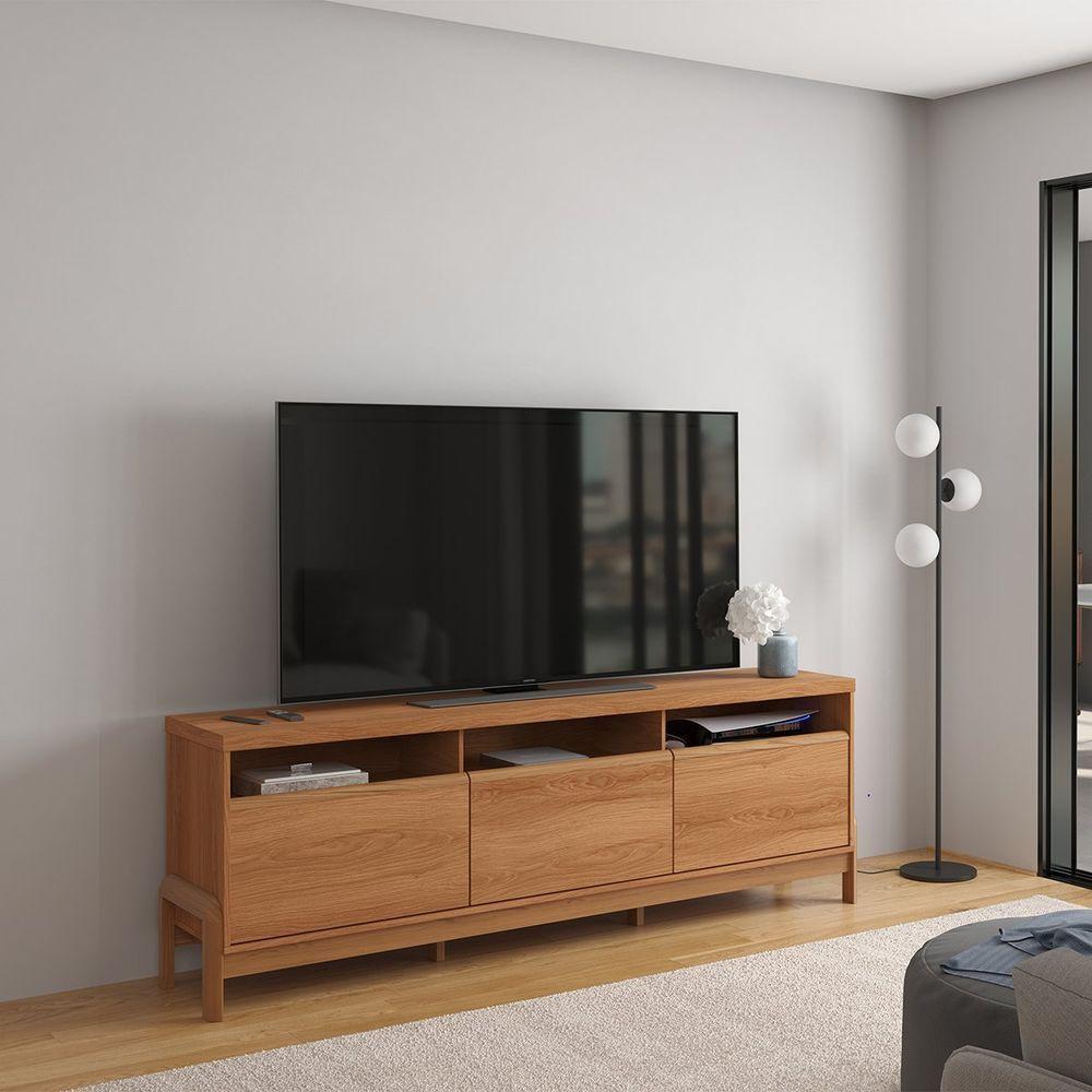 Rack Bancada Com Painel Para Tv De Até 70 Em Mdf França Jequitiba - 6