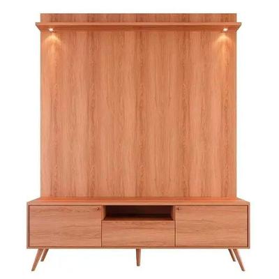 Rack Bancada Com Painel Para Tv De Até 70 Rivire 1 Porta Jequitiba