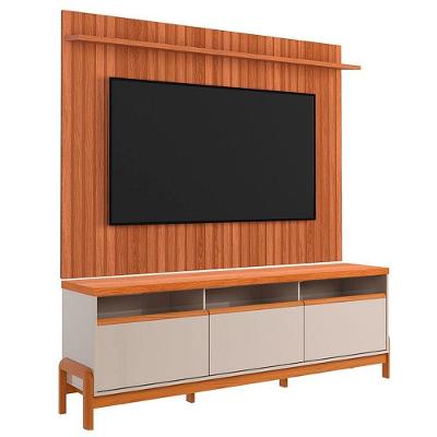 Rack Bancada Com Painel Para Tv De Até 70 Em Mdf França Jequitiba-off White