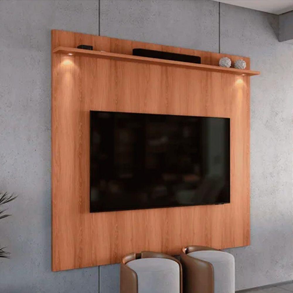 Rack Bancada Com Painel Para Tv De Até 70 Com Led Magnu Jequitiba-off White - 6