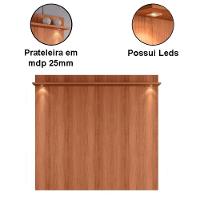 Rack Bancada Com Painel Para Tv De Até 70 Com Led Magnu Jequitiba-off White - 3