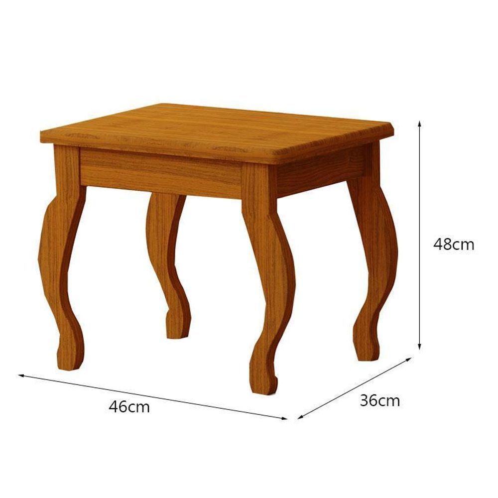 Penteadeira Camarim Mila Com Banqueta Freijó Mani - Luapa Móveis - 5