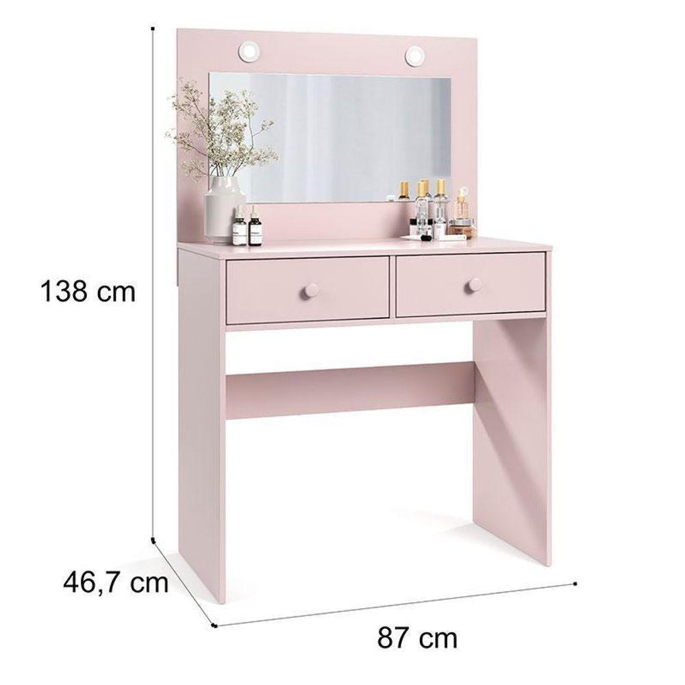 Penteadeira Camarim Maia Ambiente Rose - Luapa Móveis - 6