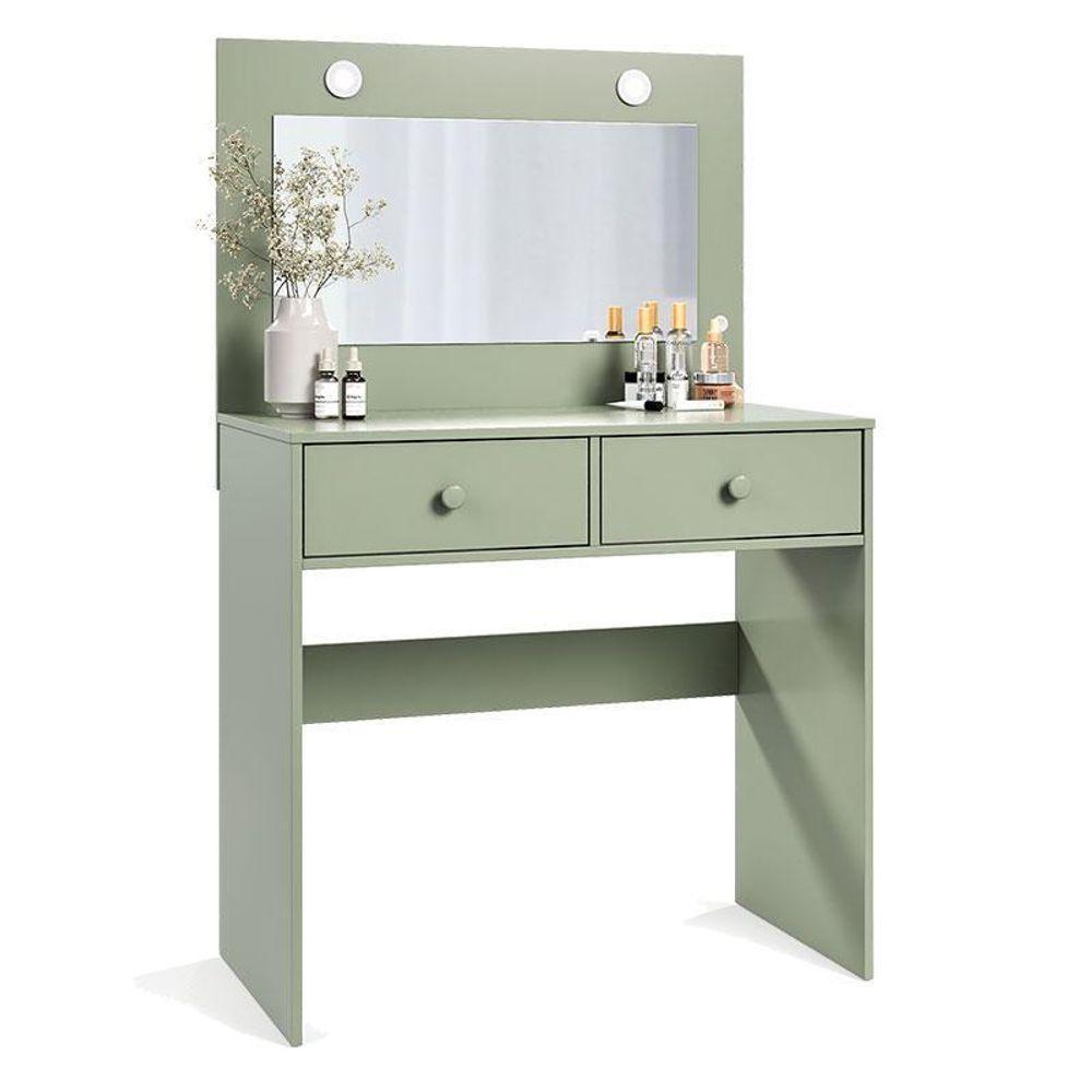 Penteadeira Camarim E Banqueta Maia Com Almofada Caapi - Luapa Móveis - 2