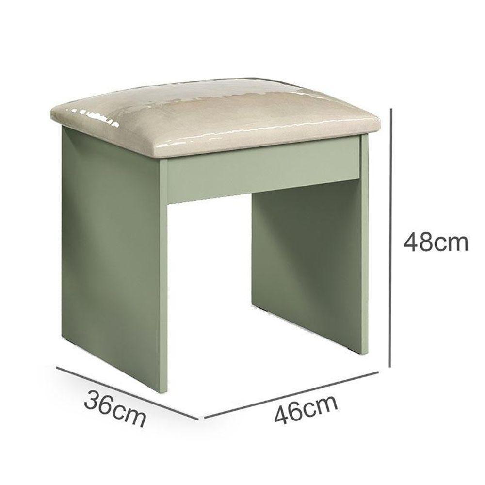 Penteadeira Camarim E Banqueta Maia Com Almofada Caapi - Luapa Móveis - 7