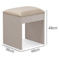 Penteadeira Camarim E Banqueta Maia Com Almofada Mani - Luapa Móveis - 8