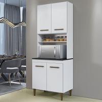 Paneleiro Torre Atenas 4 Portas Branco Kaiki Móveis - 2