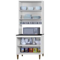 Paneleiro Torre Atenas 4 Portas Branco Kaiki Móveis