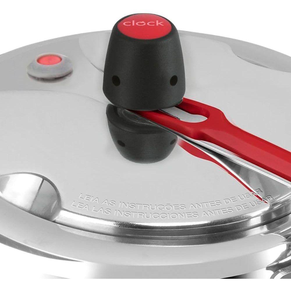 Panela De Pressão Clock Original 4,5L Polida Alumínio - 3