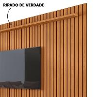 Painel Ripado Para Tv Até 75 Polegadas Sala Nature Versátil 2.2 X 1.8 Nature 2.2 X 1.8 - 3
