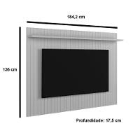 Painel Para Tv De Até 75 Com 1 Prateleira Dalva Jequitiba-off White