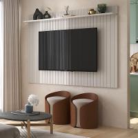 Painel Para Tv De Até 75 Com 1 Prateleira Dalva Jequitiba-off White - 5
