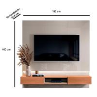 Painel Para Tv De Até 70 2 Gavetas Pietra Off White-jequitiba