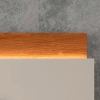 Painel Para Tv De Até 70 100% Mdf Com Led Maraco 1.8 Jequitiba-off White - 2