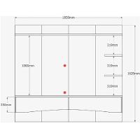 Painel Para Tv De Até 65 2 Gavetas Elise Jequitibá Ripado