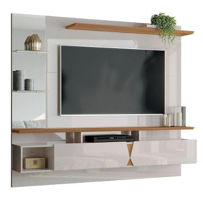 Painel Para Tv De Até 55 2 Portas Illume Off White-damasco