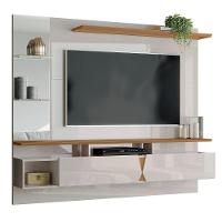 Painel Para Tv De Até 55 2 Portas Illume Off White-damasco - 1