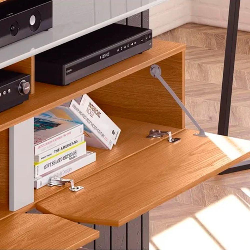 Painel Para Tv De Até 55 2 Portas Illume Jequitiba-off White - 2