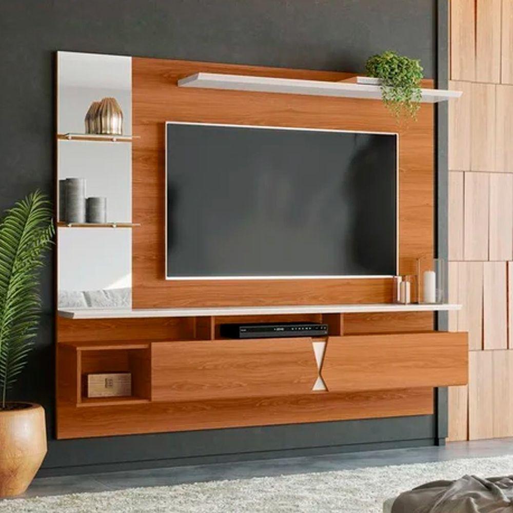 Painel Para Tv De Até 55 2 Portas Illume Jequitiba-off White - 5