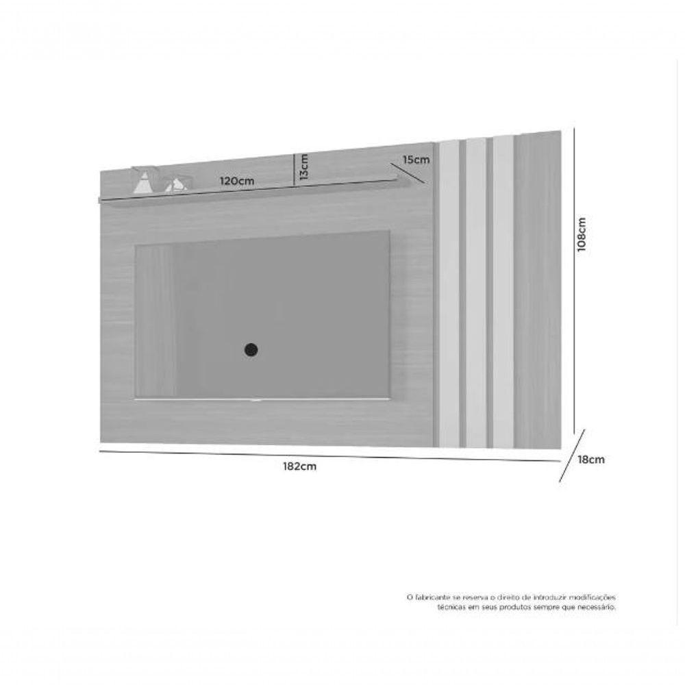 Painel Para Tv Até 70 Atraente Jcm Movelaria - Cinamomo-off - 2