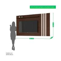 Painel Para Tv Até 70 Atraente Jcm Movelaria -café Soft-off - 3