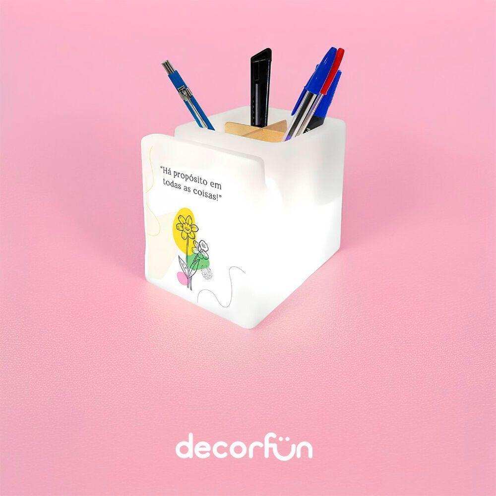 Organizador De Mesa Com Iluminação Led - Estilo E Funcionalidade Em Seu Espaço De Trabalho - 2