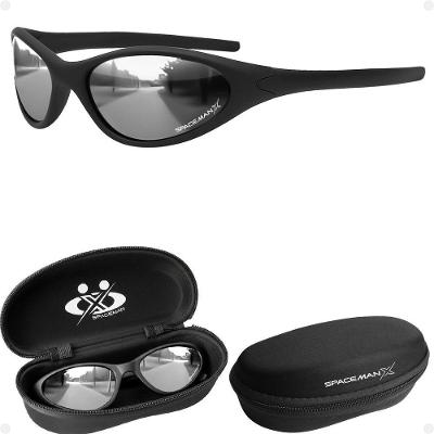 Oculos Esportivo Espelhado Protecao Bike Ciclismo Uv + Case Acetato Qualidade Premium Original Preto