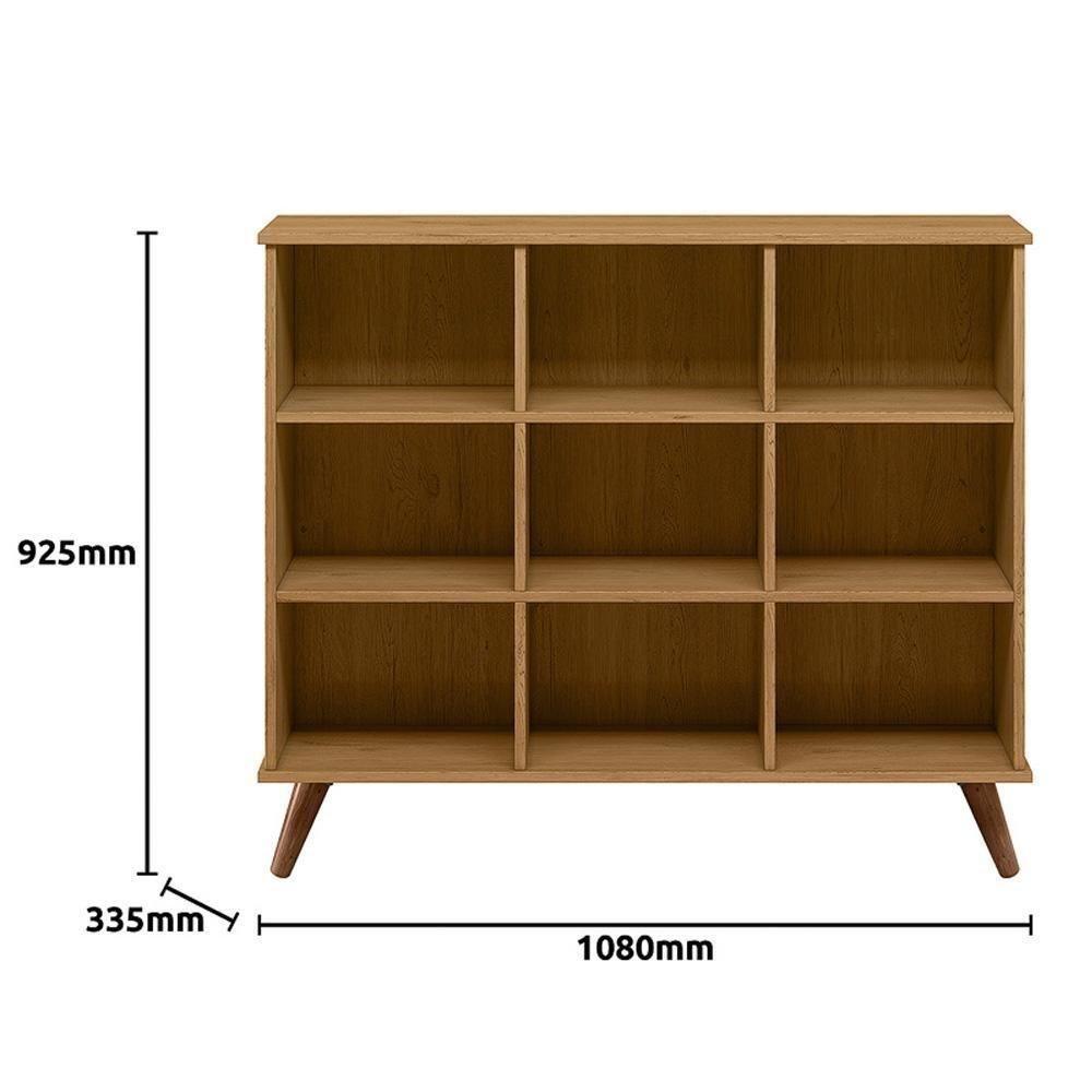 Nicho Organizador Freijo Retro - 108 X 83cm Com 9 Espaços Qmovi - 4