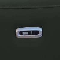 Sofá 4 Lugares Rettrátil Reclinável Elétrico 284cm Mazi L06 Couro Verde Escuro - Lyam Decor - 10