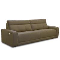 Sofá 4 Lugares Rettrátil Reclinável Elétrico 284cm Mazi L06 Couro Verde Musgo - Lyam Decor - 2