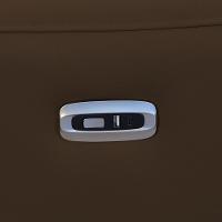 Sofá 4 Lugares Rettrátil Reclinável Elétrico 284cm Mazi L06 Couro Marrom - Lyam Decor - 10