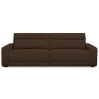 Sofá 3 Lugares Rettrátil Reclinável Elétrico 254cm Mazi L06 Couro Marrom - Lyam Decor - 3