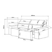 Sofá 3 Lugares Retrátil Encosto Reclinável Veludo 5 Posições Marrom Bombom - 5