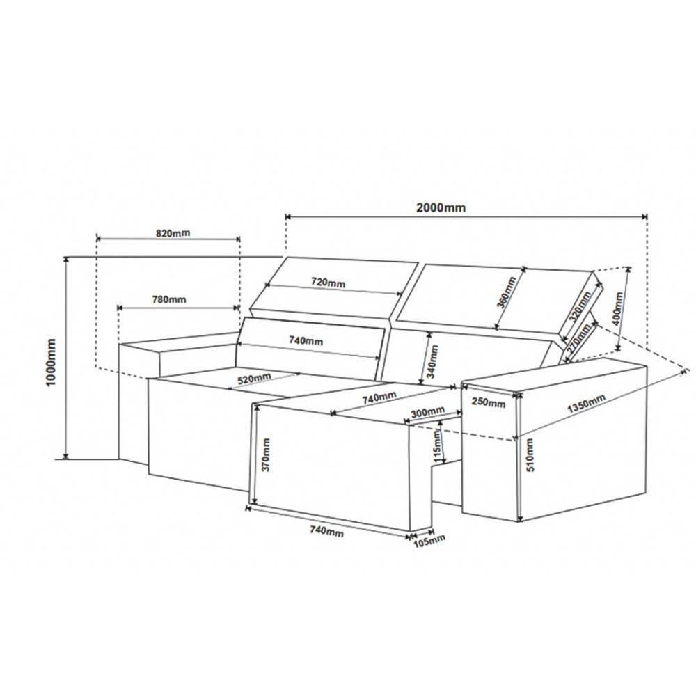 Sofá 3 Lugares Retrátil Reclinável Marrom 5 Posições Veludo - Marrom Bombom - 5