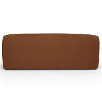 Sofá 3 Lugares Orgânico Para Sala De Estar Living 205cm Heidy F04 Veludo Telha - Lyam Decor - 8