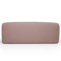 Sofá 3 Lugares Orgânico Para Sala De Estar Living 205cm Heidy F04 Veludo Rosê - Lyam Decor - 8