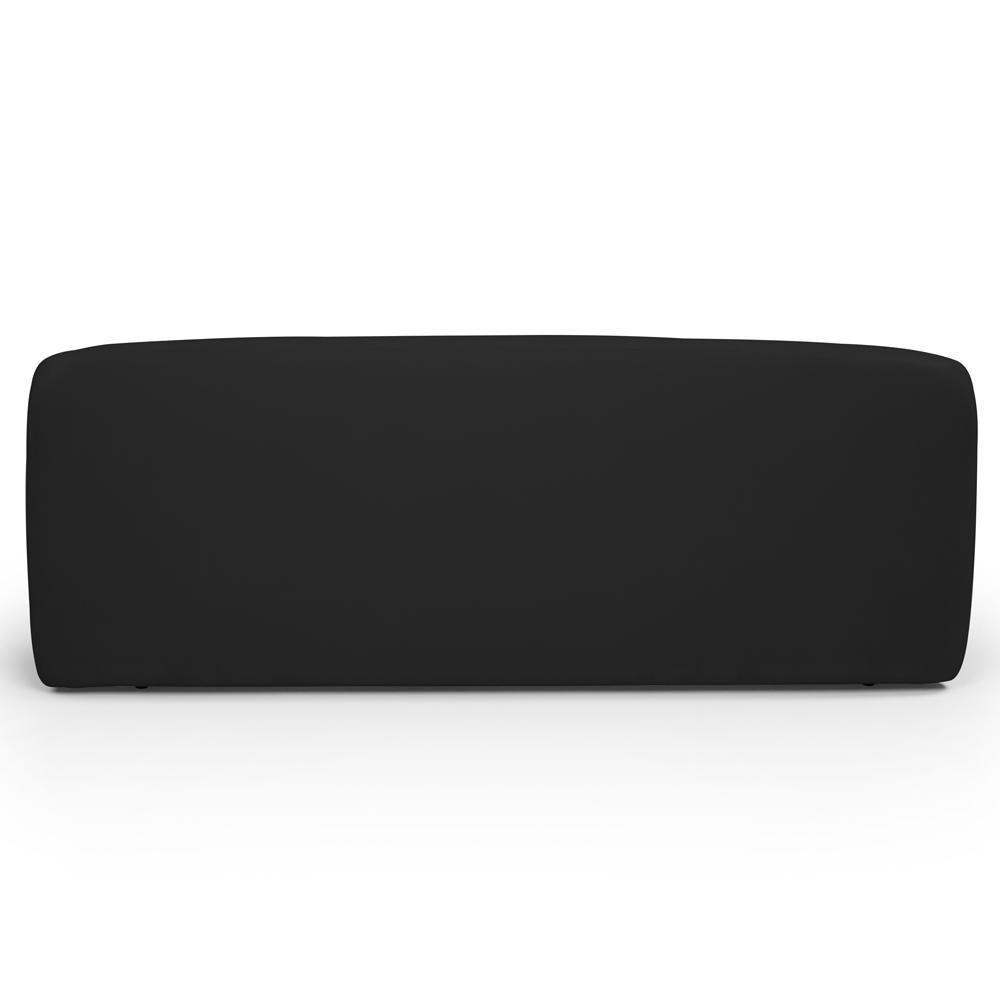 Sofá 3 Lugares Orgânico Para Sala De Estar Living 205cm Heidy F04 Veludo Preto - Lyam Decor - 7