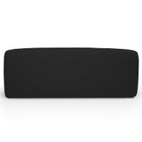 Sofá 3 Lugares Orgânico Para Sala De Estar Living 205cm Heidy F04 Veludo Preto - Lyam Decor - 7