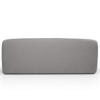 Sofá 3 Lugares Orgânico Para Sala De Estar Living 205cm Heidy F04 Veludo Cinza - Lyam Decor - 8