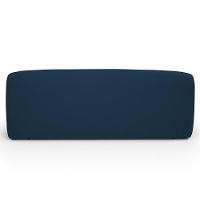 Sofá 3 Lugares Orgânico Para Sala De Estar Living 205cm Heidy F04 Veludo Azul - Lyam Decor - 8