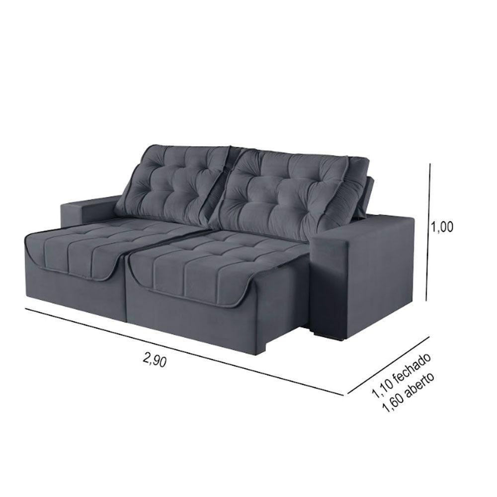 Sofa Martins M-190 02 Md.1.20 - V-211 Grafite - 3