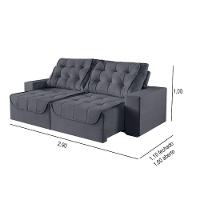 Sofa Martins M-190 02 Md.1.20 - V-211 Grafite - 3