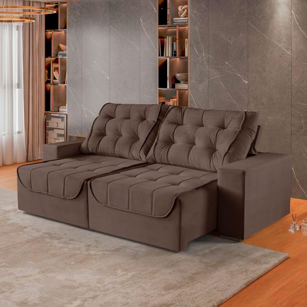 Sofa Martins M-190 02 Md.1.00 - V-211 Marrom - 2